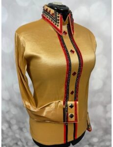 Luxury Crystal-Embellished Show Shirt