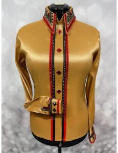 Luxury Crystal-Embellished Show Shirt