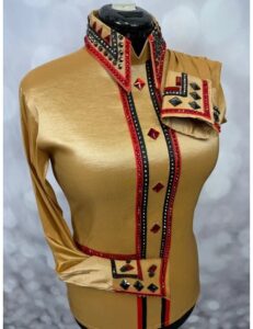 Luxury Crystal-Embellished Show Shirt