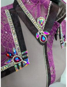 Regal Lace & Crystal Show Shirt