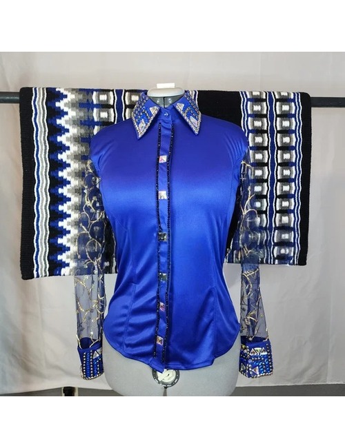 Royal Radiance Crystal-Embellished Show Shirt