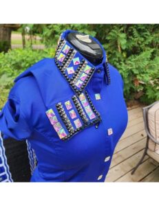 Dazzling Crystallized Dark Blue Western Show Shirt