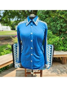 Captivating Royal Azure Crystal Show Shirt And Blanket Set