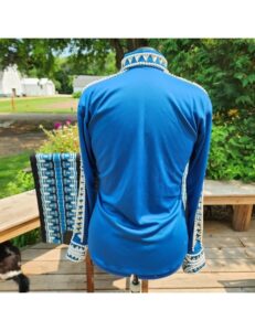 Captivating Royal Azure Crystal Show Shirt And Blanket Set