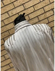 Majestic White Crystal Western Show Vest