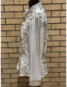 Majestic White Crystal Western Show Vest