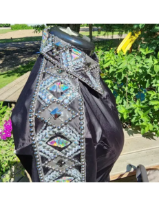 Captivating Crystal Show Shirt Black & Blanket Set