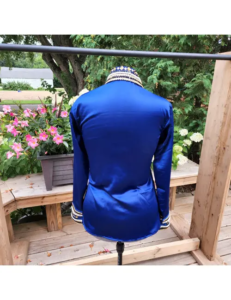 Captivating Royal Blue Elegance Crystal Show Shirt