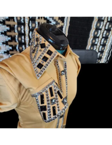 Dazzling Crystal-Embellished Western Show Set