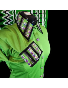 Dazzling Crystal Western Show Shirt & Saddle Blanket Set
