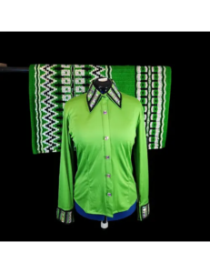 Dazzling Crystal Western Show Shirt & Saddle Blanket Set