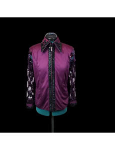 Dazzling Embellished Western Show Shirt