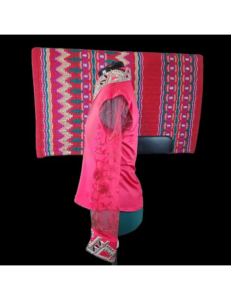 Dazzling Pink Paradise Show Shirt & Aztec Blanket