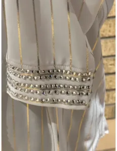 Majestic White Crystal Western Show Vest