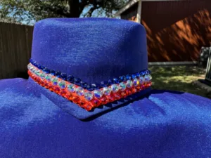 Crystal-Embellished Show Vest & Shirt Combo | Royal Blue Performance Collection