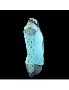 Crystal Elegance Mint Turquoise Show Shirt