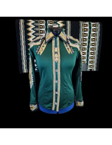 Radiant Crystal-Embroidered Western Shirt