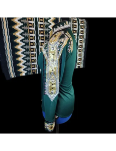 Radiant Crystal-Embroidered Western Shirt