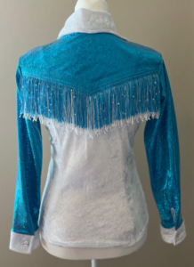 Dazzling Turquoise Crystal Western Performance Shirt