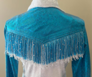 Dazzling Turquoise Crystal Western Performance Shirt