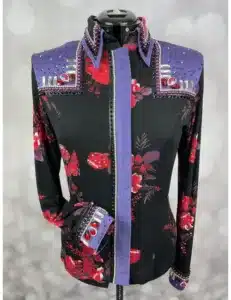 Floral Elegance Crystal Show Shirt