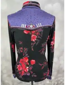 Floral Elegance Crystal Show Shirt