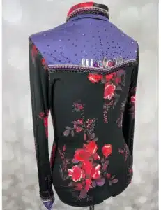 Floral Elegance Crystal Show Shirt