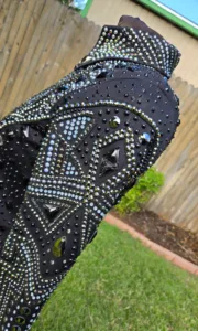Black Diamond Dazzle Crystal Show Jacket | Luxury Western Performance Wear
