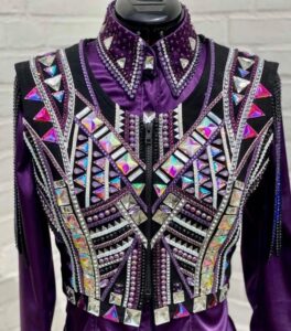 Black Show Bolero with Purple Shirt
