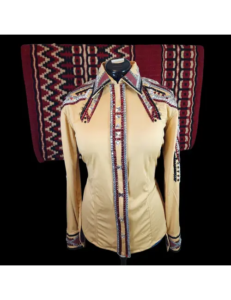 Dazzling Desert Queen Crystal Show Shirt Combo