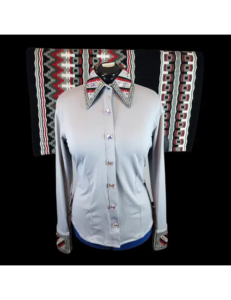 Elite Grey Western Show Shirt With Blanket
