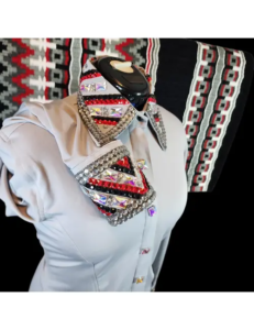 Elite Grey Western Show Shirt With Blanket