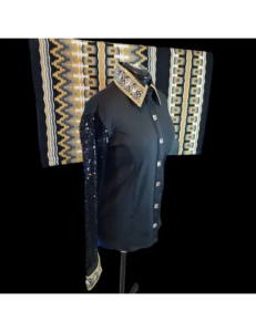 Extraordinary Midnight Majesty Crystal Show Shirt With Blanket