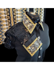 Extraordinary Midnight Majesty Crystal Show Shirt With Blanket